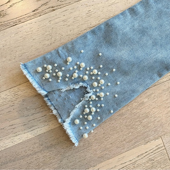 Joseph Ribkoff Pearl Embellished Jeans - Picture 7 of 12